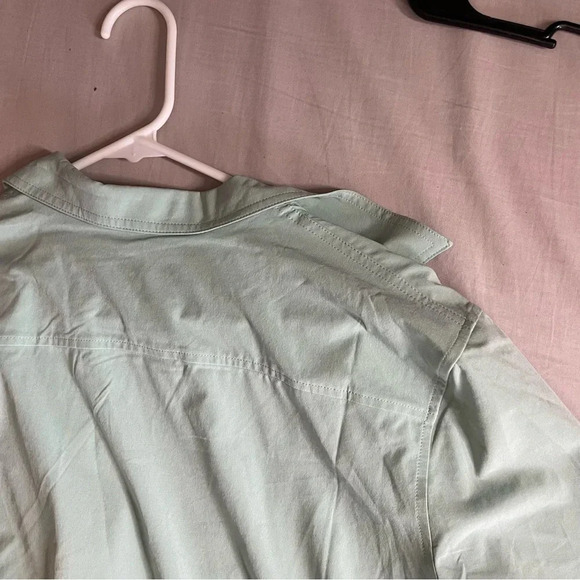 Eddie Bauer Womans Classic Fit Button Down Shirt seafoam green size extra large - Picture 4 of 6